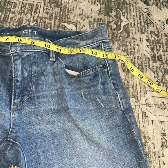 Loft women’s distressed skinny crop jeans size 26 - Picture 9 of 11